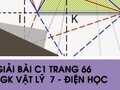 Giải bài C1 trang 66 sách giáo khoa Vật lý  7 - Điện học