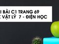 Giải bài C1 trang 69 sách giáo khoa Vật lý  7 - Điện học