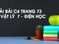 Giải bài C4 trang 73 sách giáo khoa Vật lý  7 - Điện học
