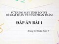 Bài 1 trang 83 SGK Toán 5