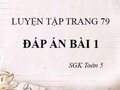 Giải Toán 5: Đáp án bài 1 tiết luyện tập trang 79