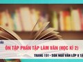 Soạn bài Ôn tập phần làm văn - Soạn văn 8