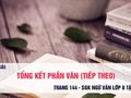 Soạn bài Tổng kết phần văn (tiếp theo)