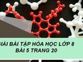 Bài 5 trang 20 SGK Hóa 8