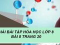 Bài 8 trang 20 SGK Hóa 8