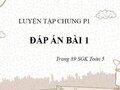 Đáp án bài 1 tiết luyện tập chung trang 89 SGK Toán 5