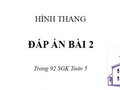 Đáp án bài 2 trang 92 SGK Toán 5