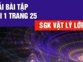 Đáp án bài 1 trang 25 sách giáo khoa vật lý 12