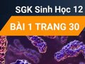 Giải bài 1 trang 30 sách giáo khoa sinh học lớp 12