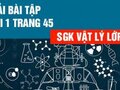 Giải lý lớp 12: Đáp án bài 1 trang 45 SGK lý học