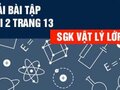 Đáp án bài 2 trang 13 sách giáo khoa vật lý 12