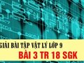 Bài 3 trang 18 sgk Vật lí 9
