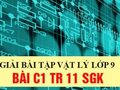 Giải bài C1 trang 11 sách giáo khoa vật lý lớp 9