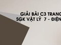 Giải bài C3 trang 83 sách giáo khoa Vật lý  7 - Điện học