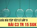 Giải lý lớp 9: Đáp án bài C3 trang 15 SGK vật lý 