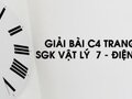 Giải bài C4 trang 77 sách giáo khoa Vật lý 7 - Điện học