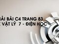 Giải bài C4 trang 83 sách giáo khoa Vật lý  7 - Điện học