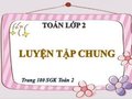 Giải bài Luyện tập chung trang 180 SGK Toán 2