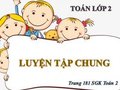 Giải bài Luyện tập chung trang 181 SGK Toán 2
