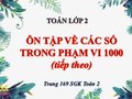 Giải bài Ôn tập về các số trong phạm vi 1000 (tiếp theo) SGK Toán 2