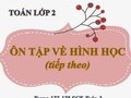 Giải bài Ôn tập về hình học (tiếp theo) trang 177, 178 SGK Toán 2