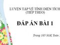 Đáp án bài 1 trang 105 sách giáo khoa toán 5