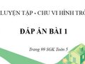 Bài 1 trang 99 sgk Toán lớp 5