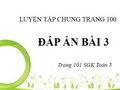 Đáp án bài 3 trang 101 SGK Toán 5 tiết luyện tập chung