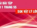 Giải bài 1 trang 55 sách giáo khoa lý lớp 12
