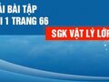 Bài 1 trang 66 SGK Vật lí 12