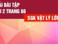 Bài 2 trang 66 SGK Vật lí 12