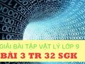 Bài 3 trang 33 sgk vật lý lớp 9