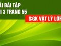 Đáp án bài 3 trang 55 sách giáo khoa vật lý 12