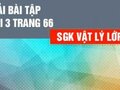 Bài 3 trang 66 SGK Vật lí 12