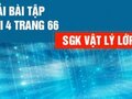 Bài 4 trang 66 sgk Vật lí 12