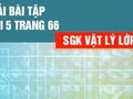 Bài 5 trang 66 sgk Vật lí 12