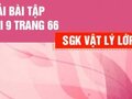 Bài 9 trang 66 SGK Vật lí 12 