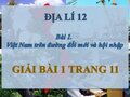 Hướng dẫn giải bài 1 trang 11 SGK Địa lí 12
