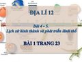 Hướng dẫn giải bài 1 trang 23 SGK Địa lí 12