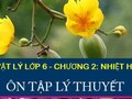 Bài tập lý thuyết ôn tập chương 2 nhiệt học trang 89 sgk vật lý 6
