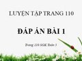Đáp án bài 1 trang 110 SGK Toán 5 tiết luyện tập