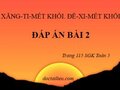 Đáp án bài 2 trang 116 sgk Toán lớp 5