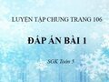 Giải bài 1 trang 106 SGK Toán 5 tiết luyện tập chung