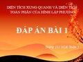 Giải bài 1 trang 111 sách giáo khoa Toán 5
