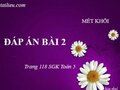Giải bài 2 trang 118 sách giáo khoa Toán 5