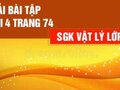 Giải bài 4 trang 74 sách giáo khoa lý lớp 12