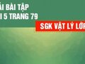 Bài 5 trang 79 SGK Vật lí 12