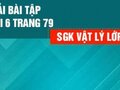 Bài 6 trang 79 sgk Vật lí 12