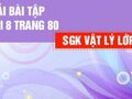 Bài 8 trang 80 SGK Vật lí 12