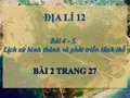 Hướng dẫn giải bài tập 3 trang 27 SGK Địa lí 12